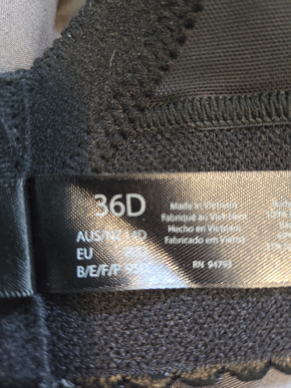 NWT 36D Dominique Black Strapless Longline Bustier - Picture 6 of 7